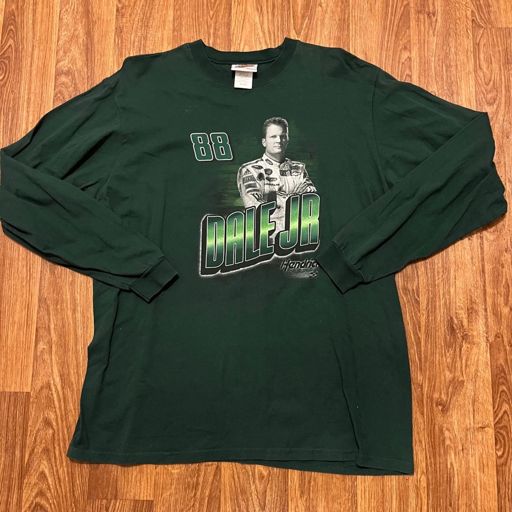 Vintage‎ Dale Earnhardt Jr Shirt Men XL Green #88 Hendrick Winners Circle